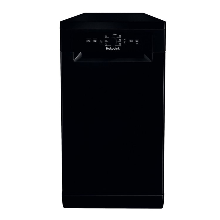 Hotpoint Freestanding Slimline Dishwasher - Black