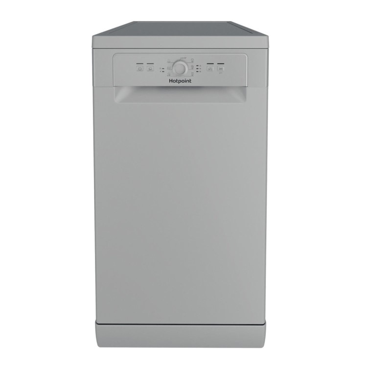 Hotpoint Freestanding Slimline Dishwasher - Silver