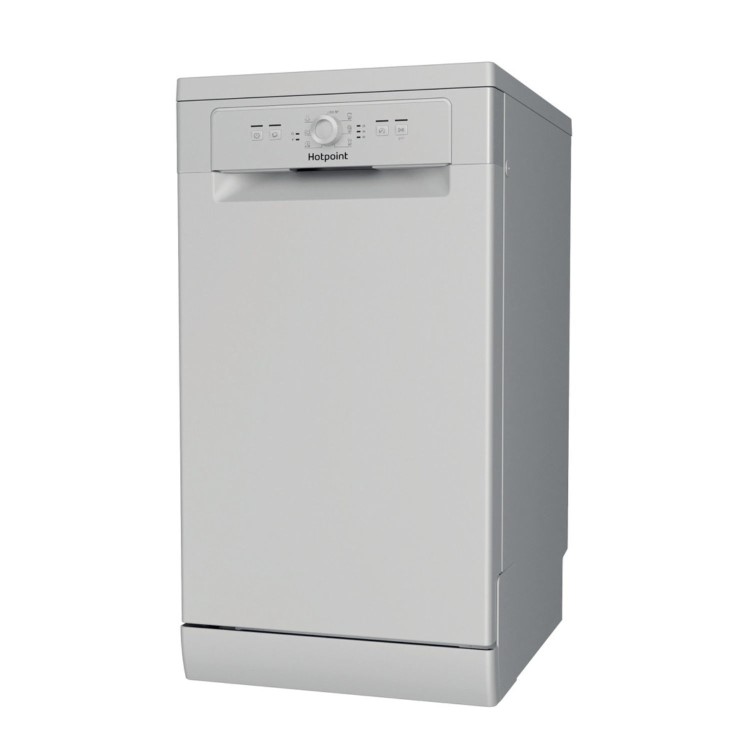 Hotpoint Freestanding Slimline Dishwasher - Silver