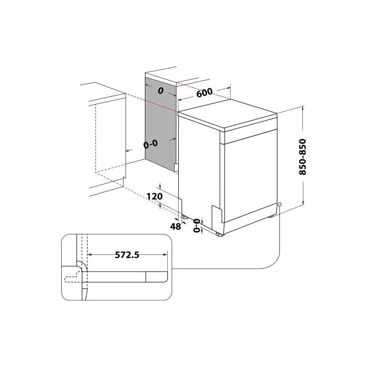 Hotpoint Extra Freestanding Dishwasher - Silver