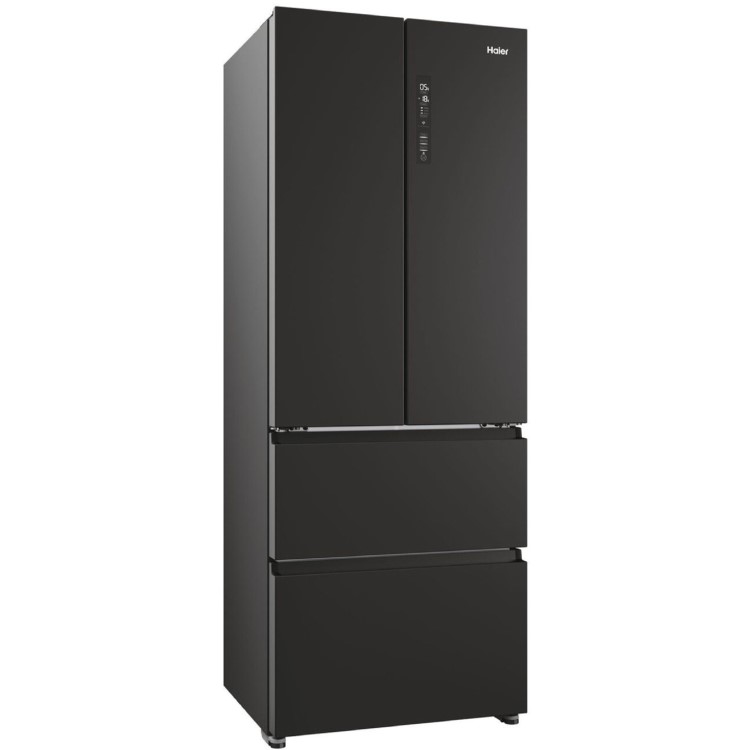 Haier FD 70 Series 5 444 Litre French Style American Fridge Freezer - Black