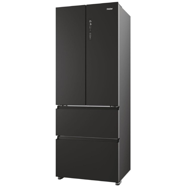 Haier FD 70 Series 5 444 Litre French Style American Fridge Freezer - Black