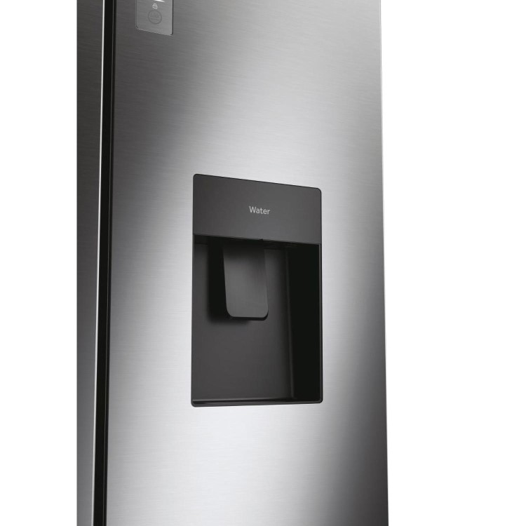 Haier 444 Litre French Style American Fridge Freezer - Platinum Inox