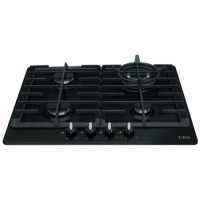 CDA HG6320BL Four Burner Gas Hob With Wok Burner Black