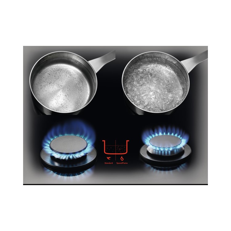 AEG 3000 Series 75cm 5 Burner Gas Hob - Stainless Steel