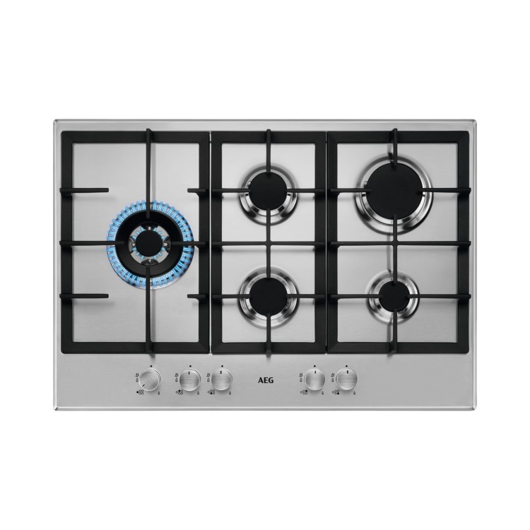 AEG 3000 Series 75cm 5 Burner Gas Hob - Stainless Steel