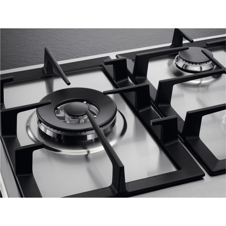 Refurbished AEG HGB95522YM 86cm 5 Burner Gas Hob Stainless Steel