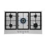 AEG 3000 Series 90cm 5 Burner Gas Hob with Wok Burner - Stainless Steel