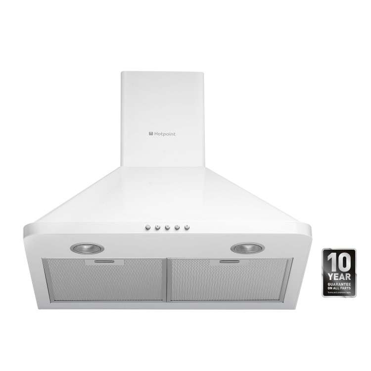 Hotpoint HHP65CMWH Classic 60cm Chimney Cooker Hood White