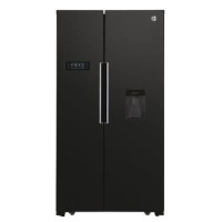 Hoover 532 Litre Side-By-Side American Fridge Freezer - Black