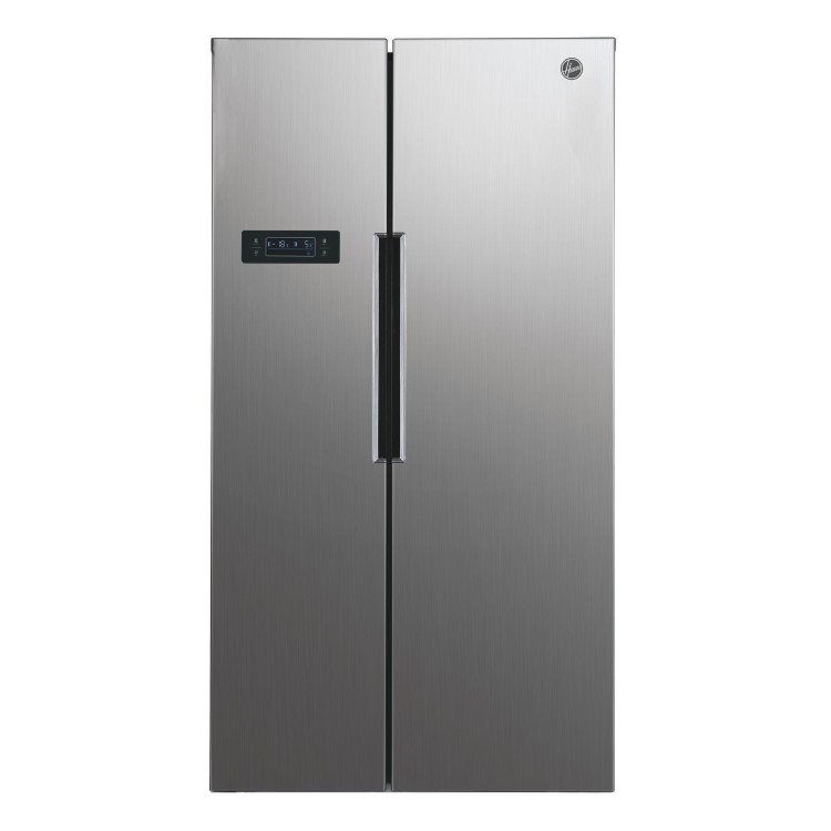 Hoover 532 Litre Side-By-Side American Fridge Freezer - Stainless Steel