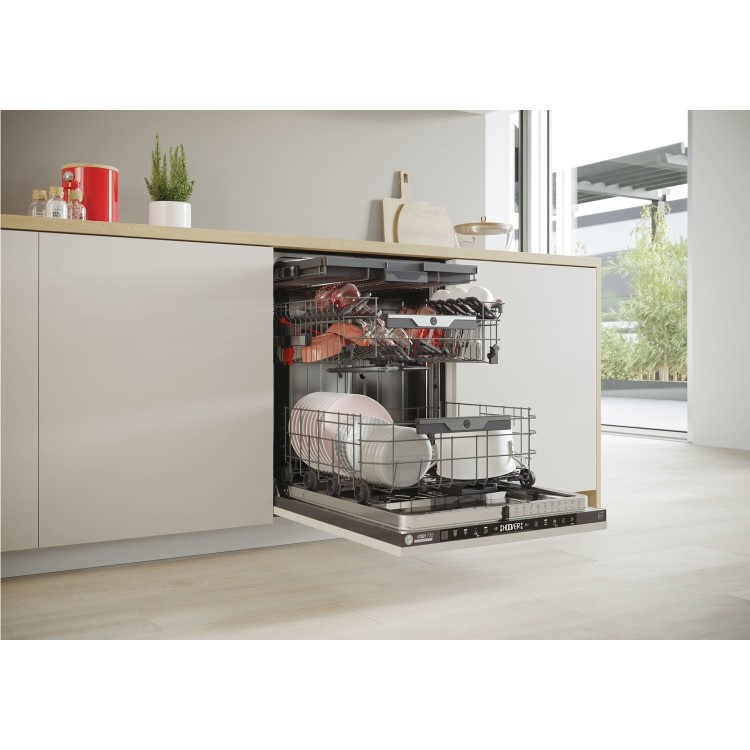 Refurbished Hoover H-Dish 700 HI6B2S3PSTA-80 16 Place Fully Integrated Dishwasher