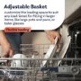 Hoover H-Dish 700 Integrated Dishwasher - Smart Wi-Fi, C-Rated, Black and Silver control panel