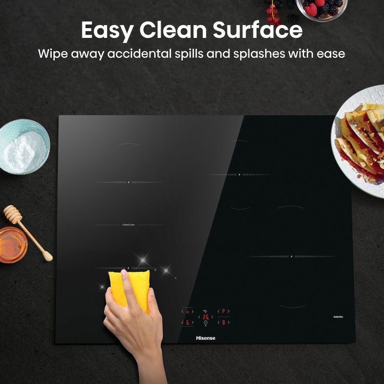 Hisense 80cm 4 Zone Induction Hob with Bridge Zone