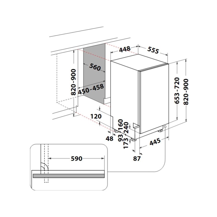 Hotpoint Integrated Slimline Dishwasher