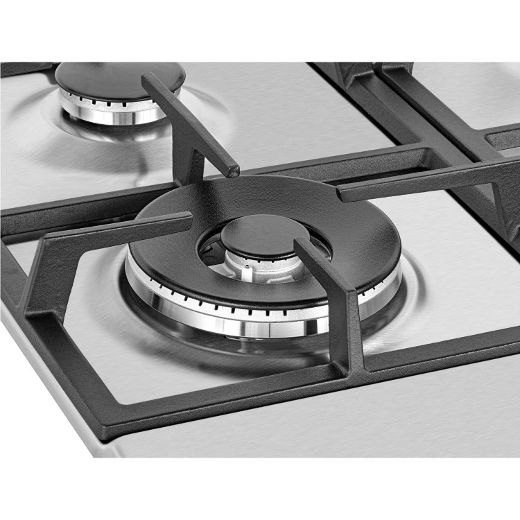 Beko 58cm 4 Burner Gas Hob - Stainless Steel