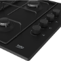 Refurbished Beko HIBG64120SB 60cm 4 Burner Gas Hob Black