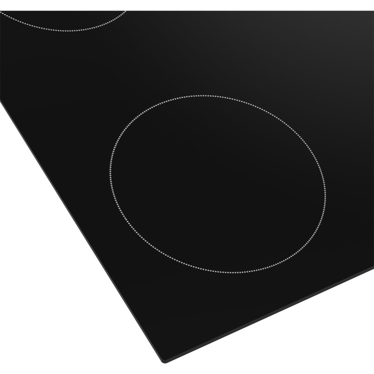 Refurbished Beko HIC64102 60cm 4 Zone Ceramic Electric Hob Black