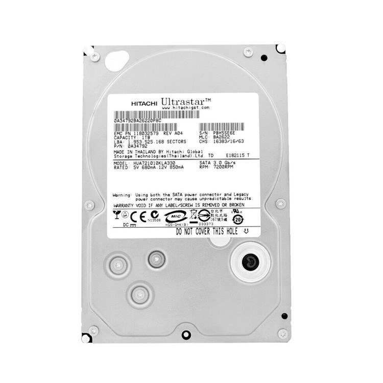 Hitachi 1TB SATA 3.5 7200 SATA300/600