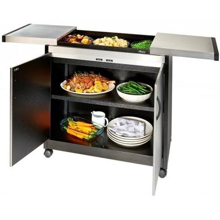 Connoisseur Hostess Trolley - Brushed Steel HL6232BS