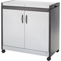 Hostess HL6232SV Connoisseur - Metal and Wood Effect Trolley - Silver