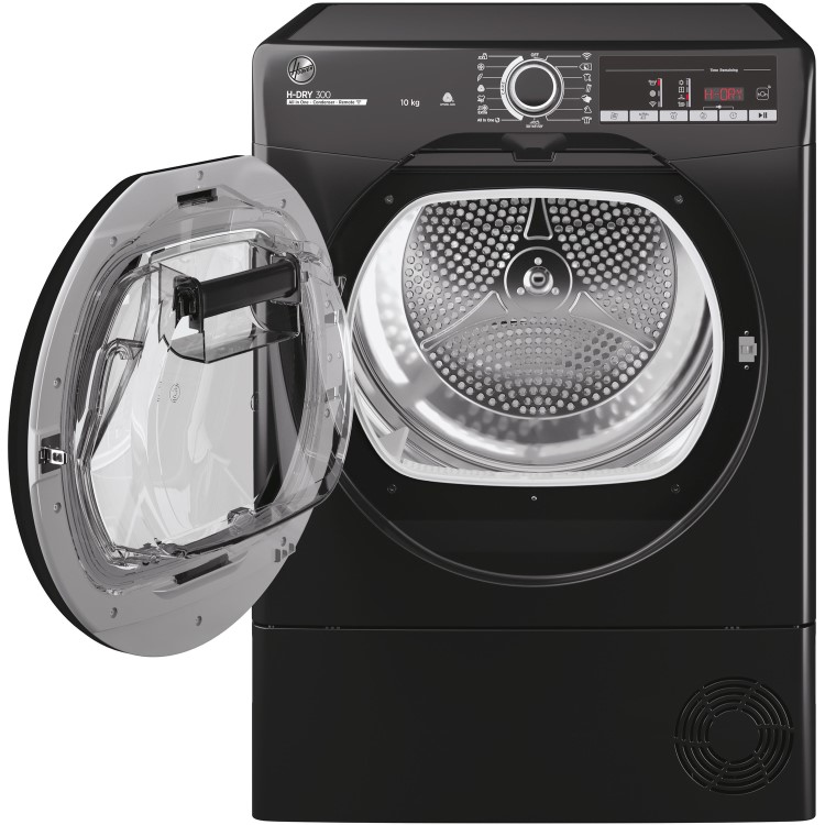 Refurbished Hoover HLEC10TCEB-80 Freestanding Condenser 10KG Tumble Dryer Black