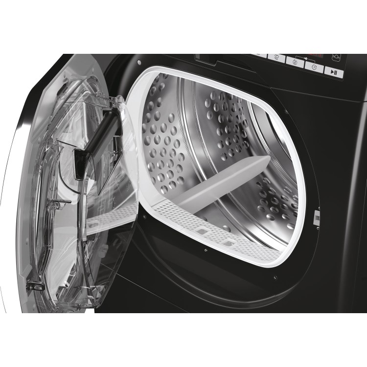 Refurbished Hoover HLEC10TCEB-80 Freestanding Condenser 10KG Tumble Dryer Black