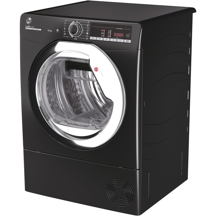 Refurbished Hoover HLEC10TCEB-80 Freestanding Condenser 10KG Tumble Dryer Black