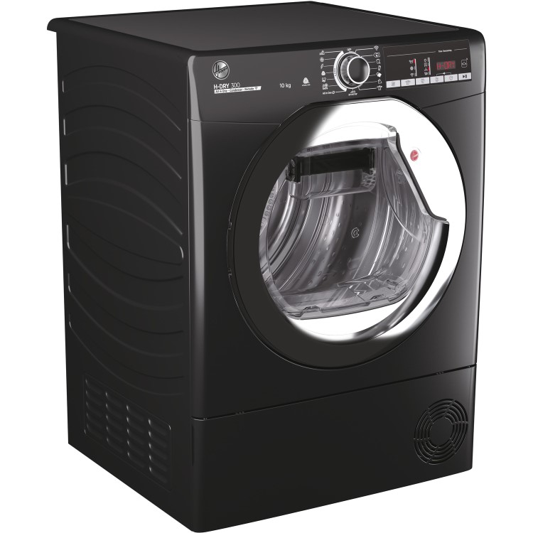 Refurbished Hoover HLEC10TCEB-80 Freestanding Condenser 10KG Tumble Dryer Black