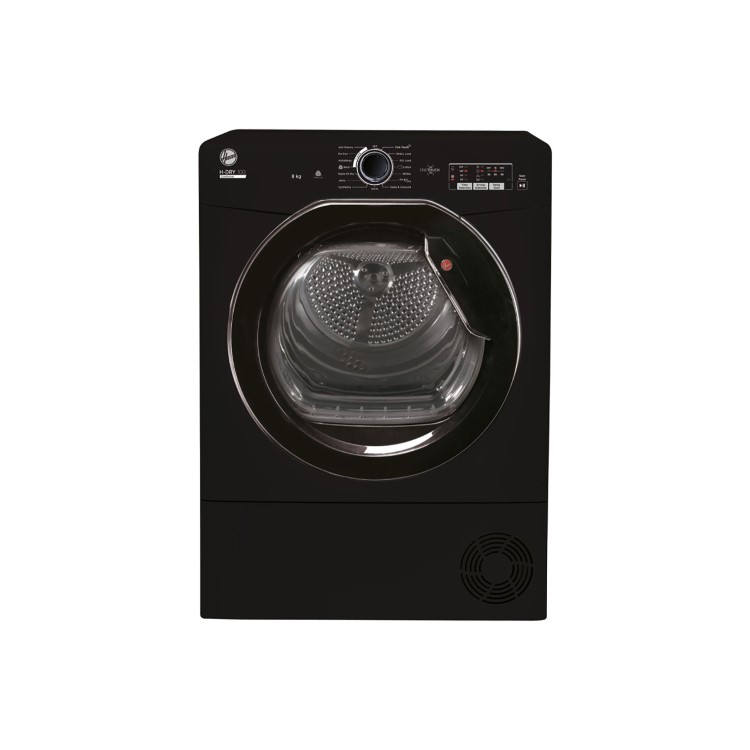 Refurbished Hoover H-DRY 100 HLEC8LGB-80 Freestanding Condenser 8KG Tumble Dryer Black