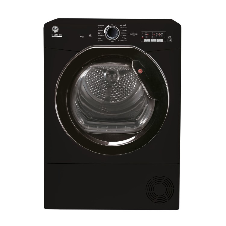 Refurbished Hoover H-DRY 100 HLEC8LGB-80 Freestanding Condenser 8KG Tumble Dryer Black