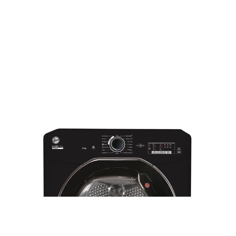 Refurbished Hoover H-DRY 100 HLEC8LGB-80 Freestanding Condenser 8KG Tumble Dryer Black