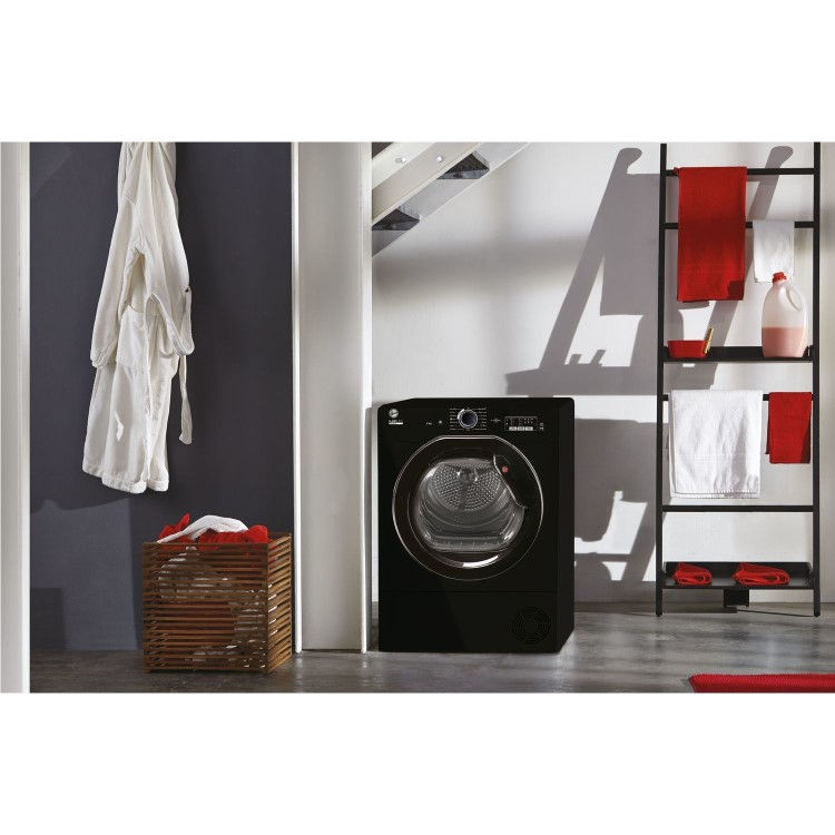 Hoover H-DRY 100 8kg Condenser Tumble Dryer - Black