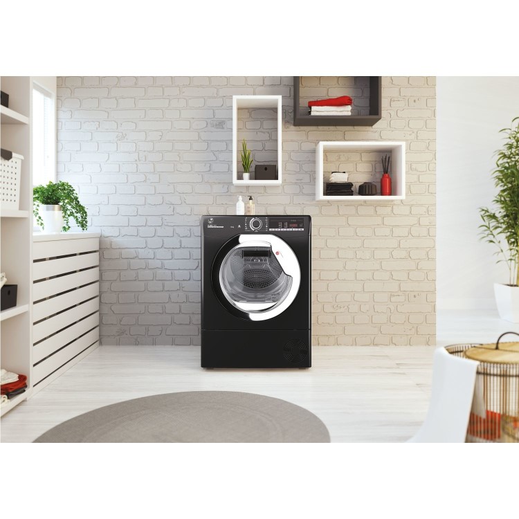 Hoover H-Dry 300 9kg Heat Pump Tumble Dryer - Black