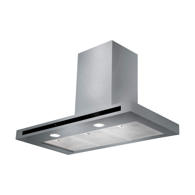 Rangemaster Hi-Lite Flat 110cm Chimney Cooker Hood Stainless Steel