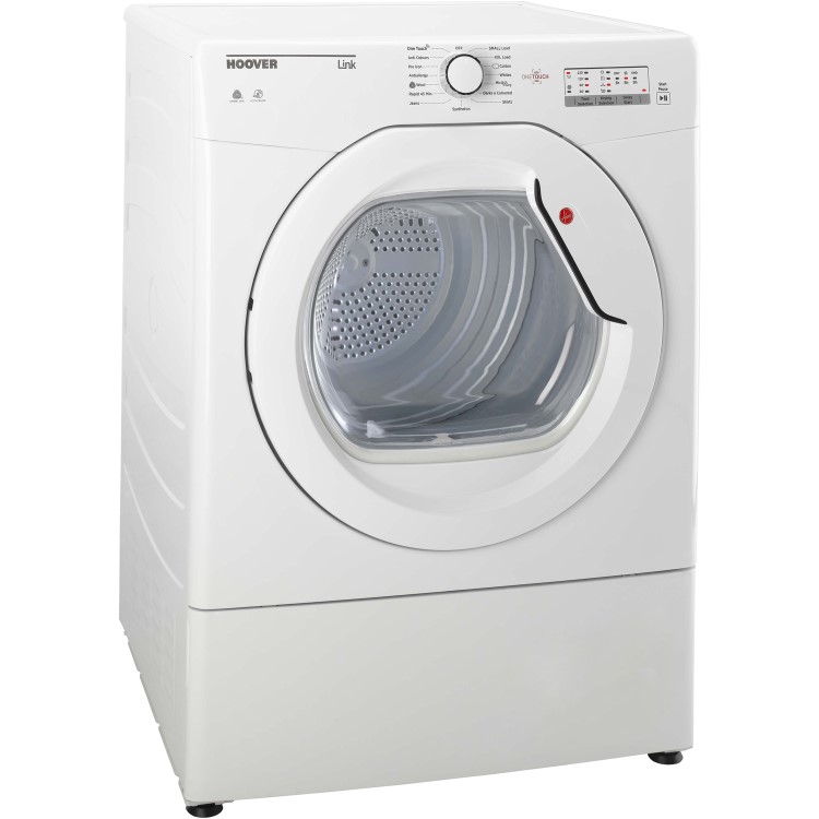 Hoover HLV8LG Link 8kg Freestanding Vented Sensor Tumble Dryer With One Touch - White