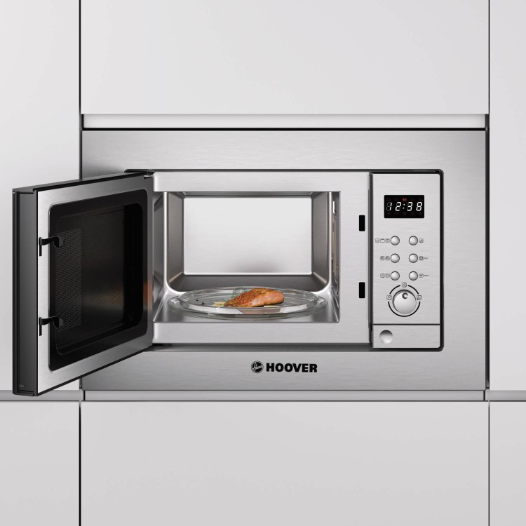 Hoover Built-In Microwave with Grill - Stainless Steel