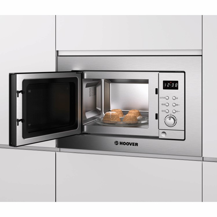 Hoover Built-In Microwave with Grill - Stainless Steel