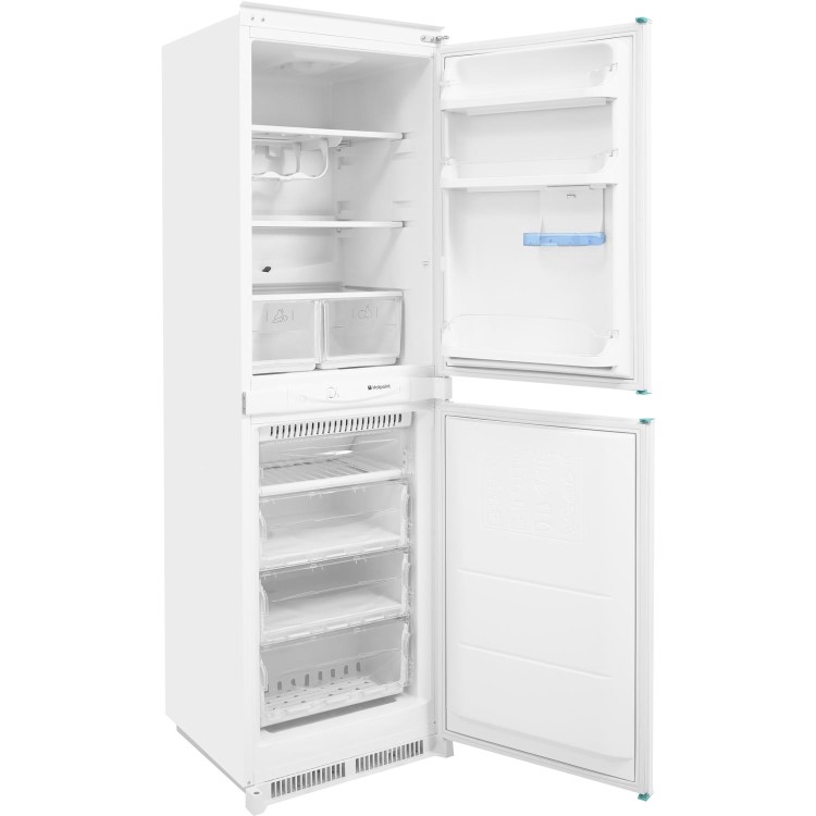 HOTPOINT HM325FF 228 Litre Integrated Fridge Freezer 50/50 Split 174cm Tall Frost Free 55cm Wide - White