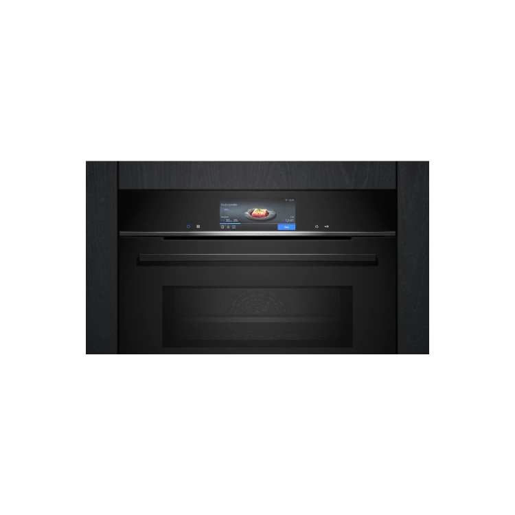 Siemens iQ700 Single Electric Oven with Microwave Function - Black