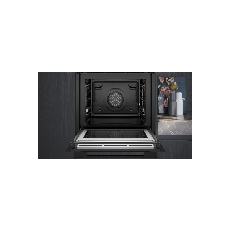 Siemens iQ700 Single Electric Oven with Microwave Function - Black