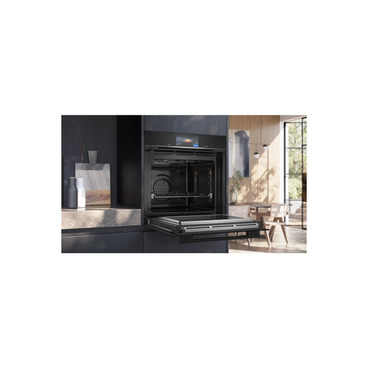 Siemens iQ700 Single Electric Oven with Microwave Function - Black