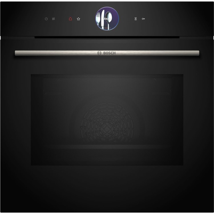 Bosch Series 8 Electric Single Oven With Microwave Function - Black