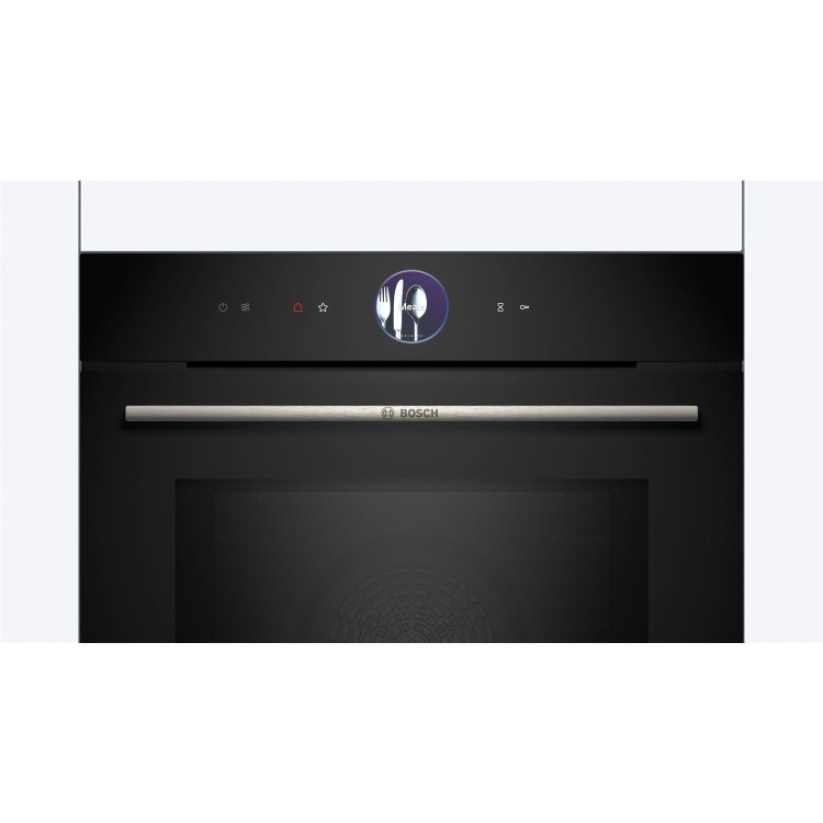 Bosch Series 8 Electric Single Oven With Microwave Function - Black