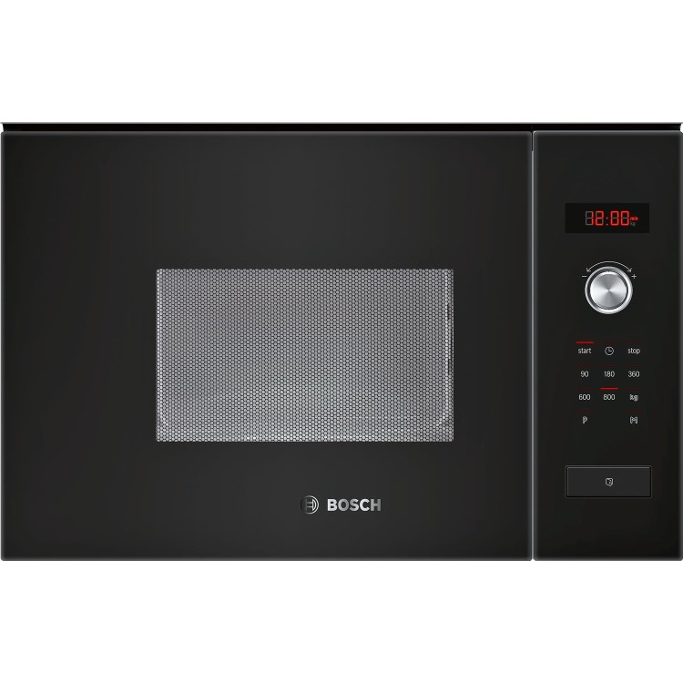 Bosch HMT75M664B Black Built-in Microwave Oven For 60cm Wide Cabinet 20L