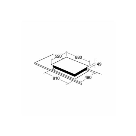 CDA HN9610FR Touch Control Five Zone Frameless Induction Hob Black