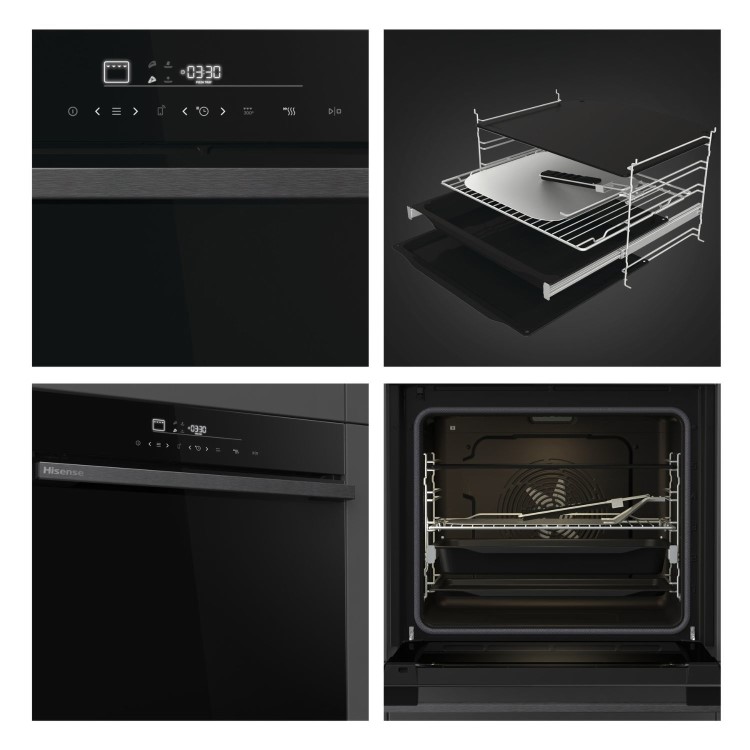 Hisense Blackline PizzaChef Electric Single Oven - Black