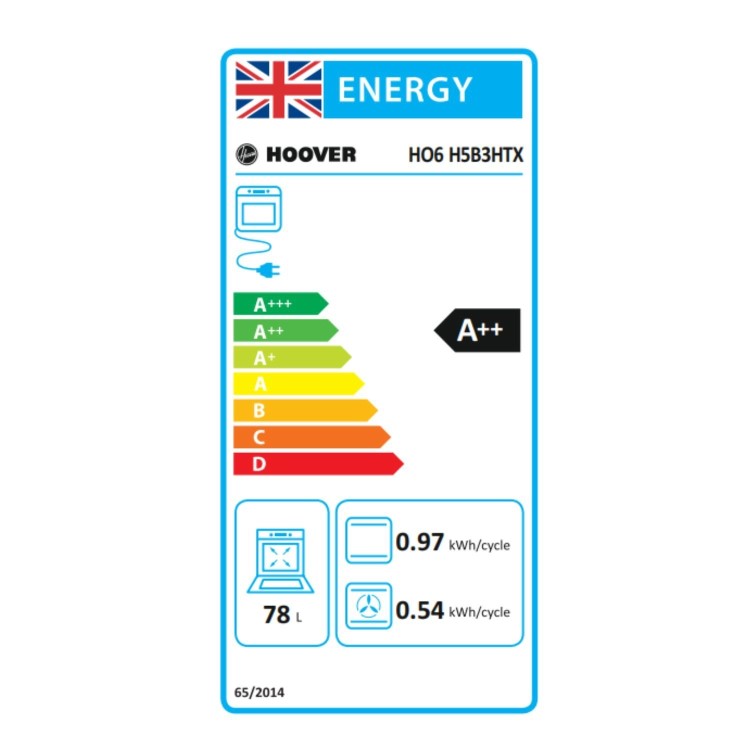 Hoover Electric Single Oven with AirFry Function - Stainless Steel