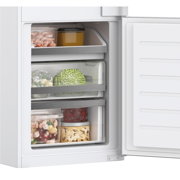 Hoover 248 Litre 70/30 Integrated Fridge Freezer - White