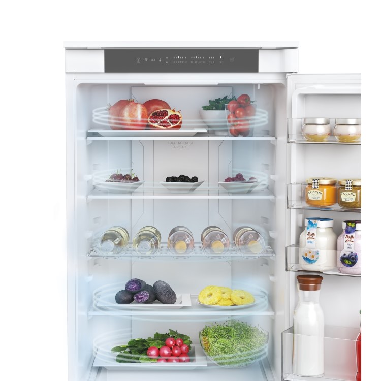 Refurbished Hoover HOBT5519EWK-1 Integrated 281 Litre 70/30 Frost Free Fridge Freezer White